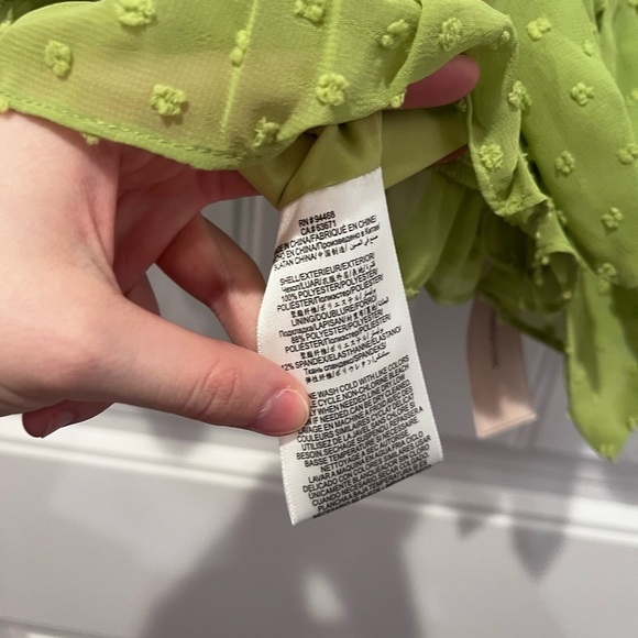 🧁BCBGeneration Puff Sleeve Tie Top Coquette Farm Boho Hippie Cottagecore Spring - Picture 7 of 12